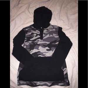 Boys hooded long sleeved t shirt